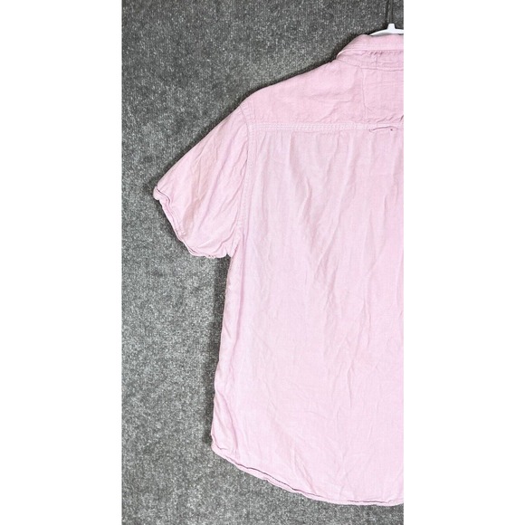 Cactus Man Ricky Singh Short Sleeve‎ Button Down Shirt Mens Size Medium Pink - Picture 9 of 11